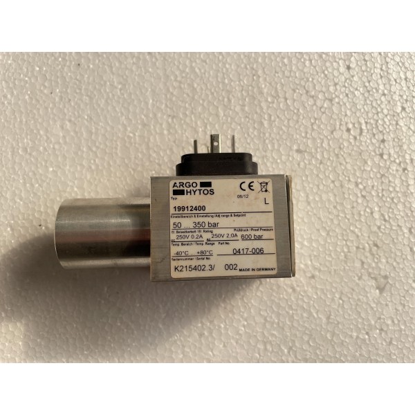 Argo Hytos Typ. 19912400 - Pressure Switch 600 Bar 