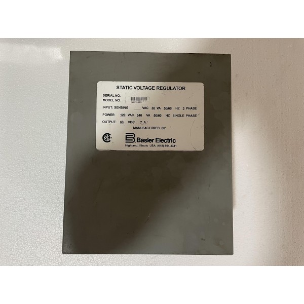 Basler Electric SR4A-2B16 SVR Static Voltage Regulator 