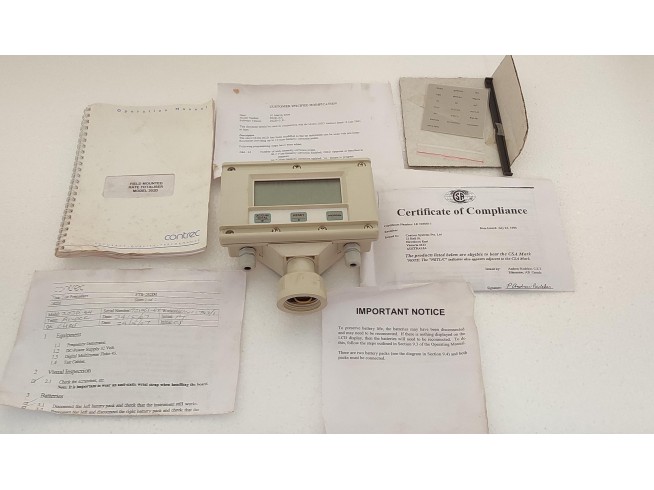 Contrec System 202DI.44 Field Mounted Rate Totaliser Flow Meter Display