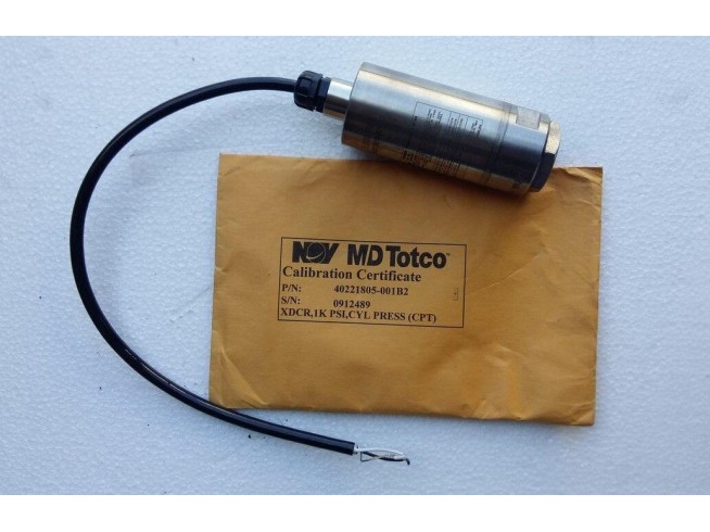 MD Totco P/N 40221805-001B2 1000 PSI 4-20 mA - Transducer NOV 