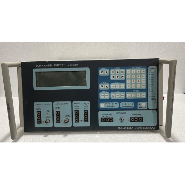 Measurements And Control PCM Channel Analyser MCA-380A