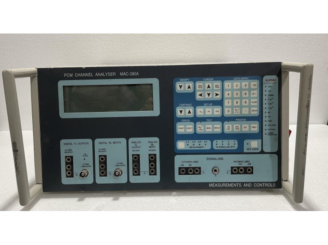 Measurements And Control PCM Channel Analyser MCA-380A