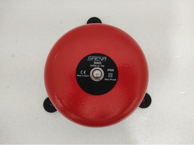 SIRENA ELECTRA SIAD 165 RED V240DC EMERGENCY BELL