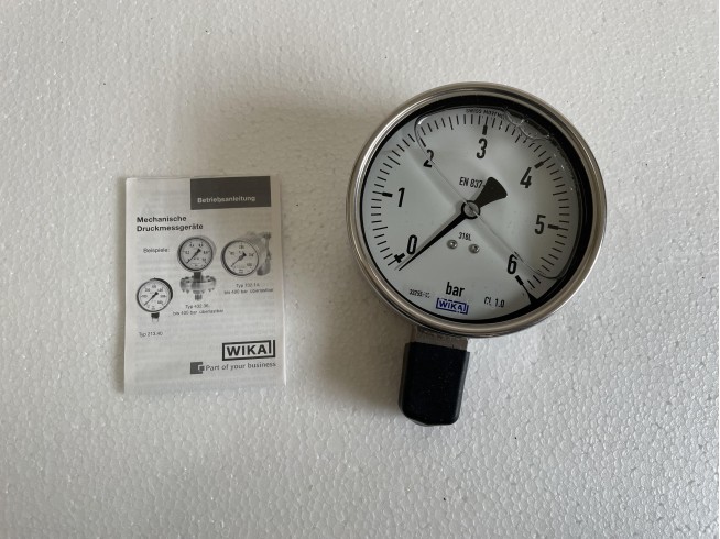 Wika en EN837-1 CL. 1.0 pressure gauge 0-6 bar 