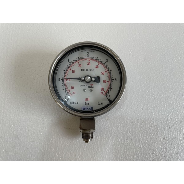 Wika en NBR14105-1 CL.A1 pressure -1 To 5 Bar gauge