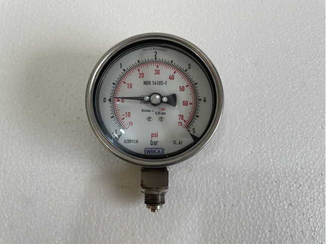 Wika en NBR14105-1 CL.A1 pressure -1 To 5 Bar gauge